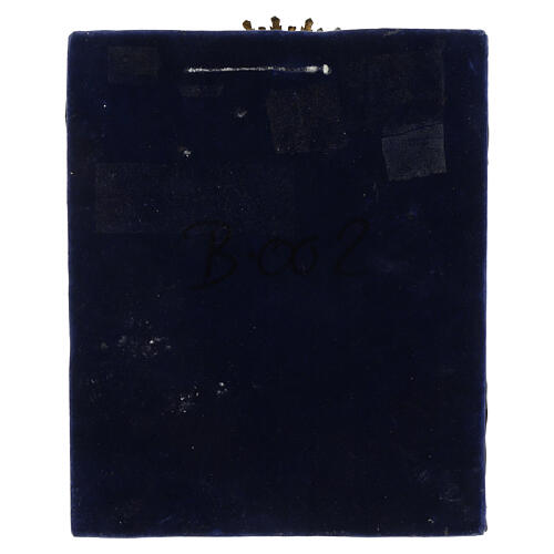 Antike russische Ikone, Christus Pantokrator mit Metallriza, neunzehntes Jahrhundert, 28 x 22 cm 7