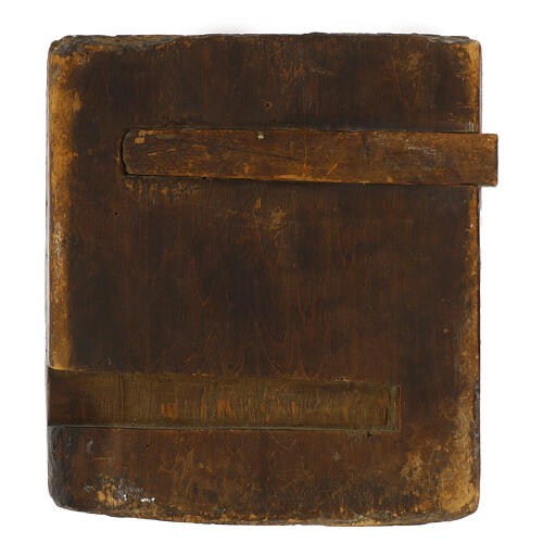 Icona antica San Giorgio e il drago Russia XIX sec 31x27 cm 7