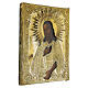 Icon St. John the Baptist riza brass Russia 19th century, 32x25 cm s3