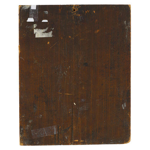 Icona russa antica Santi Pietro e Paolo XVII sec 31x25 cm 5
