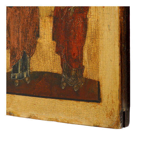 Antique Russian Icon of Saints Peter and Paul 17th Century, 31x25 cm 4