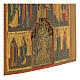 Antique Russian icon, Staurotheke with scenes, 19th Century, 14x12 in s3