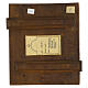 Icona russa stauroteca con scene XIX sec 35x31 cm antica s8
