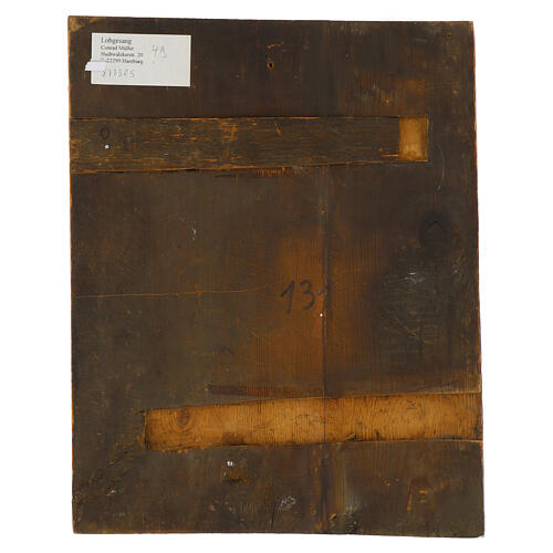 Alte russische Ikone, Gottesmutter Shui-Smolenskaja – Nordrussland, neunzehntes Jahrhundert, 35 × 29 cm 5