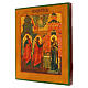 Icona russa Annunciazione XIX sec 36x31 cm antica s3
