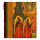 Icona russa Annunciazione XIX sec 36x31 cm antica s6