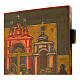 Icona antica Esaltazione della croce XIX sec Russia 35x31 cm s4