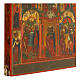 Icona antica Nascita di Maria e scene Russia XIX sec 33x27 cm s6