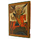 Icona antica russa San Michele Arcangelo XIX sec 30x25 cm s3