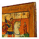 Ícone antigo São Jorge e o dragão 35x29 cm Rússia séc 19 s4