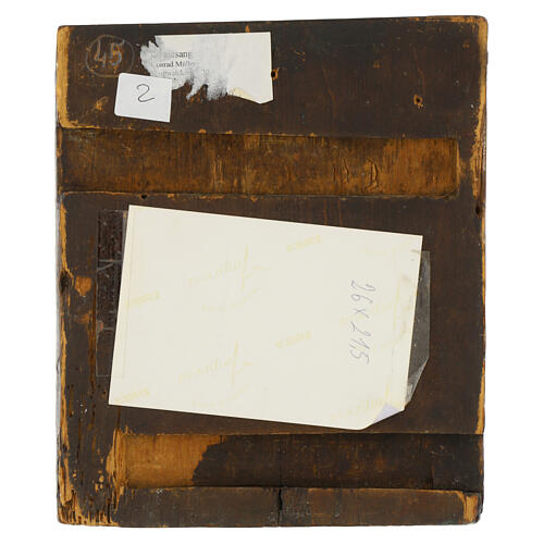 Alte russische Ikone, Heiliger Antipas von Pergamon, Schutzpatron der Zahnärzte – Moskau, Beginn neunzehntes Jahrhundert, 26 × 22 cm 5