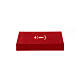 Icona Rumena dipinta Gesù Pantocratore veste rossa 22x18 cm s5