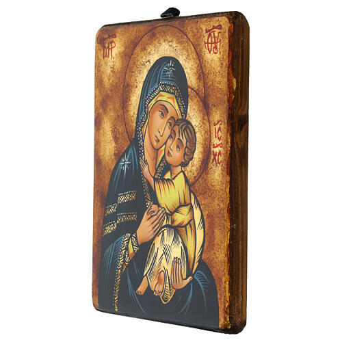 Ícone Nossa Senhora de Tolga, pintado à mão, 22x18 cm 3