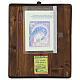 Icona Rumena Madre di Eleus Kikks dipinta manto blu 28x24 cm s4