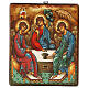 Icono Santísima Trinidad rumano pintado a mano 28x24 cm s1