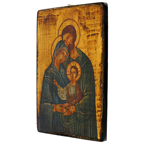 Icono Madre de Dios Vladimirskaja 24x18 cm Rumanía pintado a mano 3