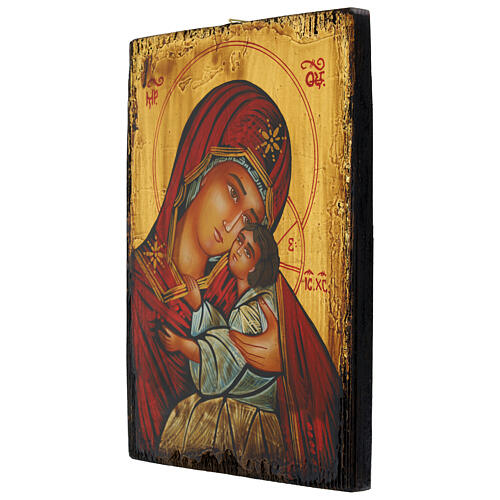 Icono pintado a mano Madre Kievo Bratskaja 31x23 cm 3