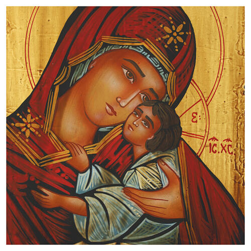 Icône peinte à la main Mère de Dieu Kiev-Bratskaya 31x23 cm 2