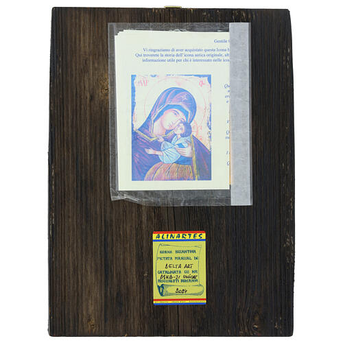 Icône peinte à la main Mère de Dieu Kiev-Bratskaya 31x23 cm 4