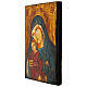 Icona Madre Eleus Kikks Rumena dipinta a mano 31x23 cm s3