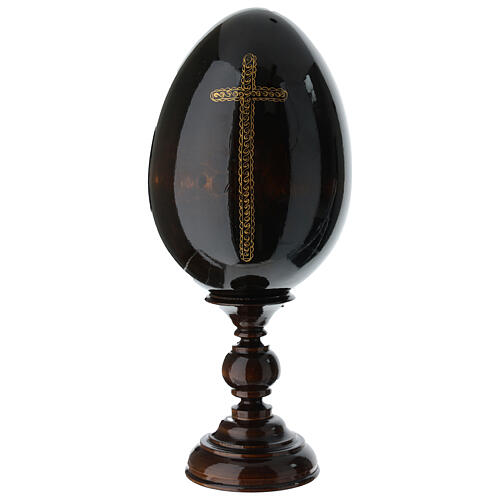 Uovo dipinto Madonna di Vladimir 35 cm 5