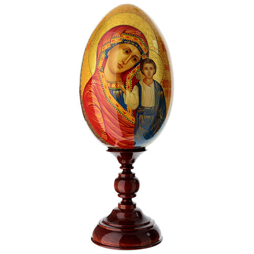 Uovo dipinto Madonna di Kazan 36 cm 1