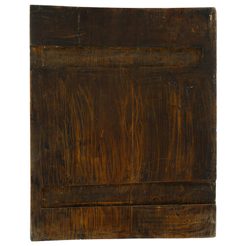 Russische Ikone, Zwölf-Feste-Ikone auf antiker Tafel, 52 x 42 cm 8