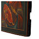 Icona Madonna di Vladimir su tavola antica 30x24 cm s4