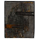 Icona Madonna di Vladimir su tavola antica 30x24 cm s5
