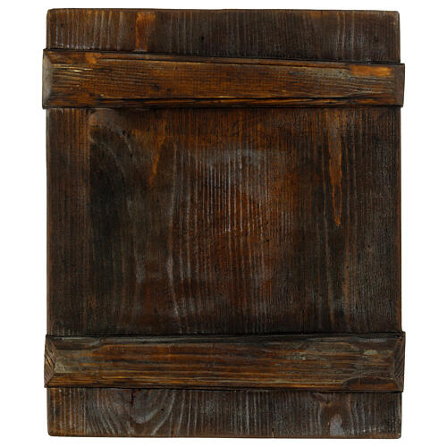 Modern Russian Icon in Palekh Style Madonna on the Throne, 26x31 cm 5