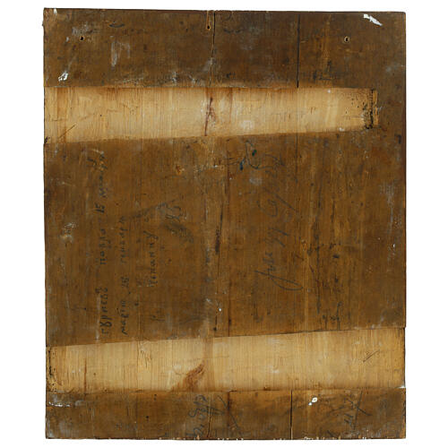 Russian icon on antique board, Our Lady of Kazan, Palekh style, 13x11 in 5