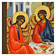 Icona russa moderna palekh Trinità antico testamento 41x55 cm s5