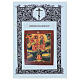 Icona russa moderna Trinità e Ascensione Maria 27x31 cm  s4