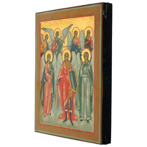 Icona russa moderna Arcangeli 31x26 cm 3