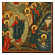 Ícone russo moderno Descida aos Infernos e Ressurreição de Jesus 31x27 cm s4