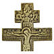 Crocefisso ortodosso russo bronzo XIX secolo 27x13 cm s2