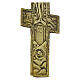 Crocefisso ortodosso russo bronzo XIX secolo 27x13 cm s3