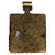 Icona russa XVIII sec da viaggio bronzo Ascesa in cielo del profeta Elia 7x5 cm s2