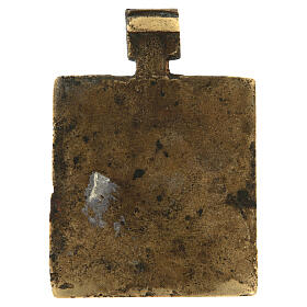 Russian 18th Century Travel Icon Bronze Prophet Elijah's Ascent to Heaven 7x5 cm