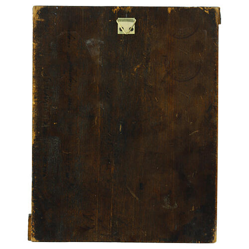 Ícone russo antigo séc. XIX Natividade de Maria 22,5x18 cm 5