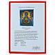 Icona antica XIX secolo russa Madonna del segno 32,3x27,5 cm s5