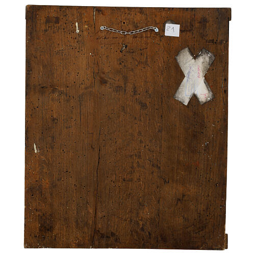 Icono ruso antiguo siglo XVIII Acheropita 45x38 cm 9