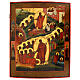 Icono ruso antiguo siglo XIX Descenso a los infiernos 53x44 cm s1