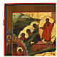 Antique Russian Icon XIX century Descent into Hell 53x44 cm s7