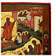 Antique Russian Icon XIX century Descent into Hell 53x44 cm s8