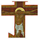 Crocefisso ortodosso russo antico XIX secolo 35x23 cm s2
