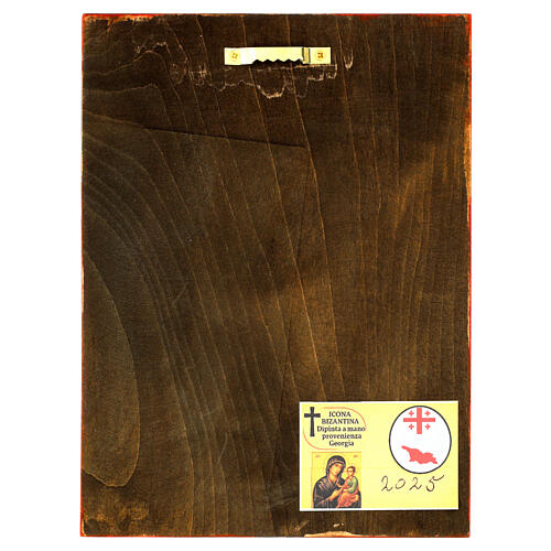 Russian style icon of Christ Pantocrator, 8x6 in, painted on lime wood 4