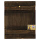 Icona Madre di Dio dipinta foglia oro stile russo 30x25 cm s4