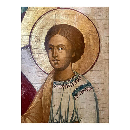 Ícone russo antigo monumental Mãe de Deus século XVIII-XIX 90x62 cm 3