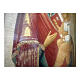 Ícone russo antigo monumental Mãe de Deus século XVIII-XIX 90x62 cm s4
